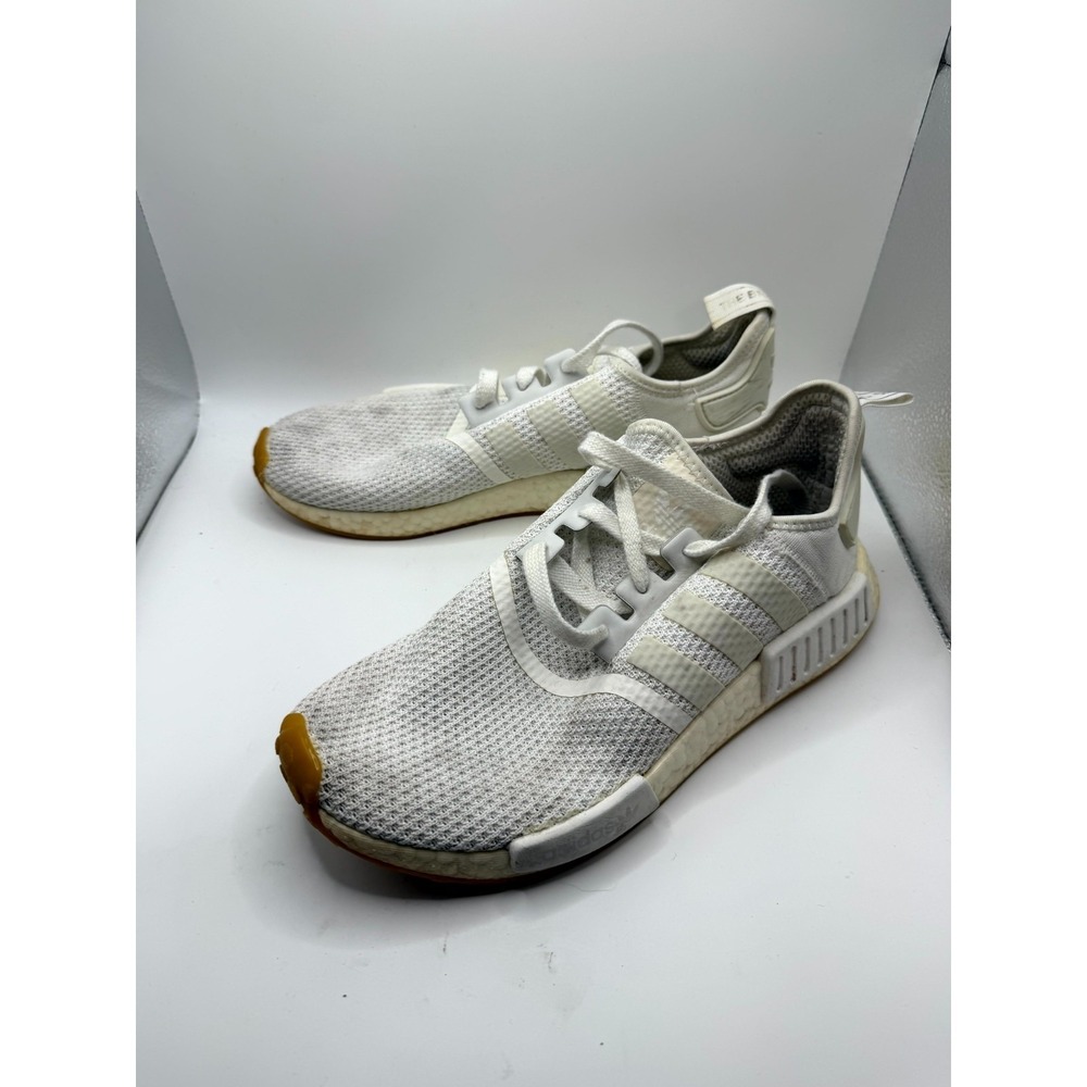 Adidas NMD R1 D96635 Mens 9 Sneakers Cloud White Gum Running Athletic Shoes